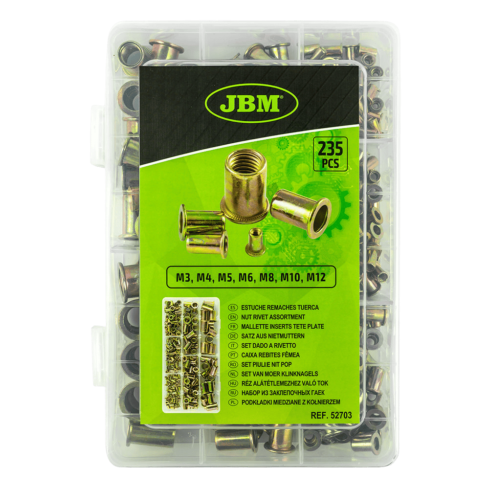 JBM Étui D'Inserts Tête Plate