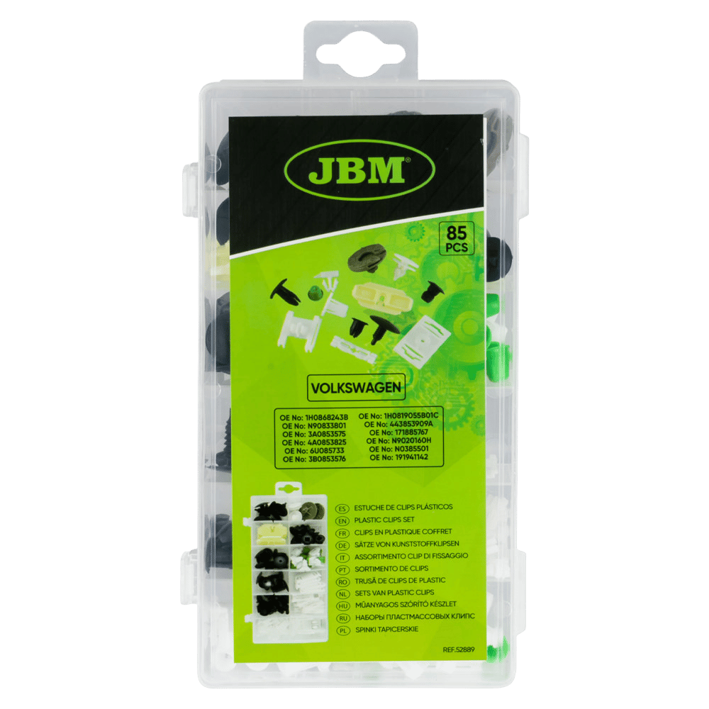 JBM Étui De Clips En Plastique Pour Volkswagen 85 Pcs