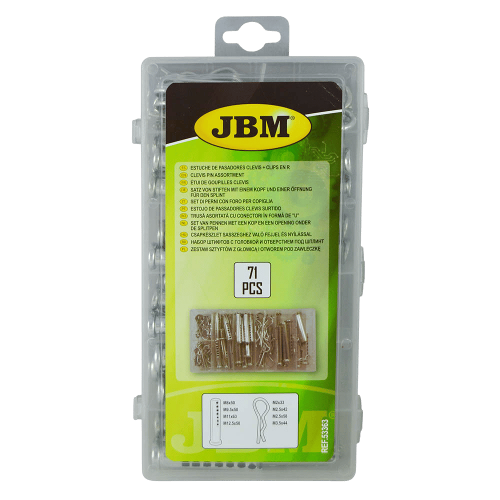 JBM Étui De Goupilles Clevis Et De Clips En R