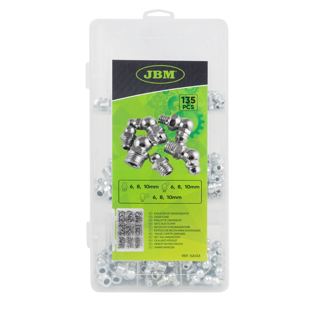 JBM Étui De Raccords De Graisseur - 135 Pièces
