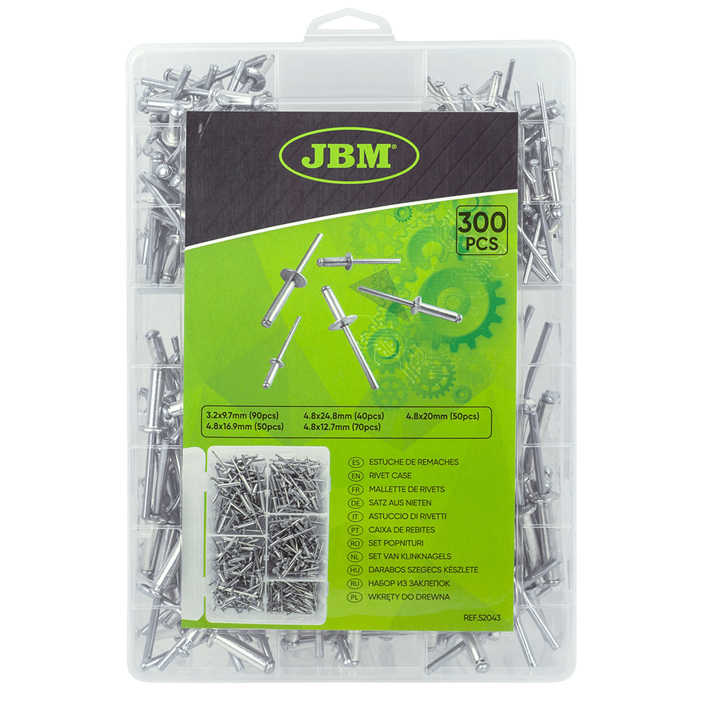 JBM Étui De Rivets 300 Pièces