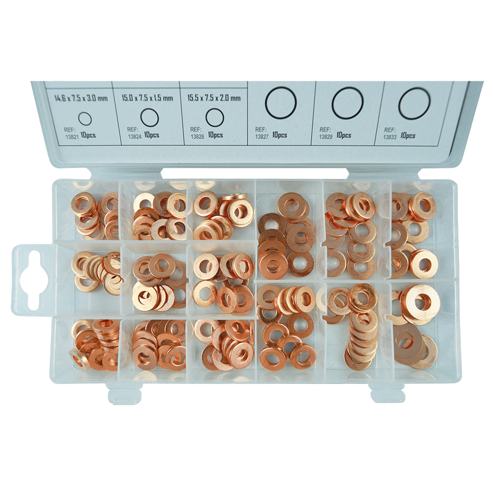 JBM Étui De Rondelles En Cuivre Pour Injecteurs 150 Pcs