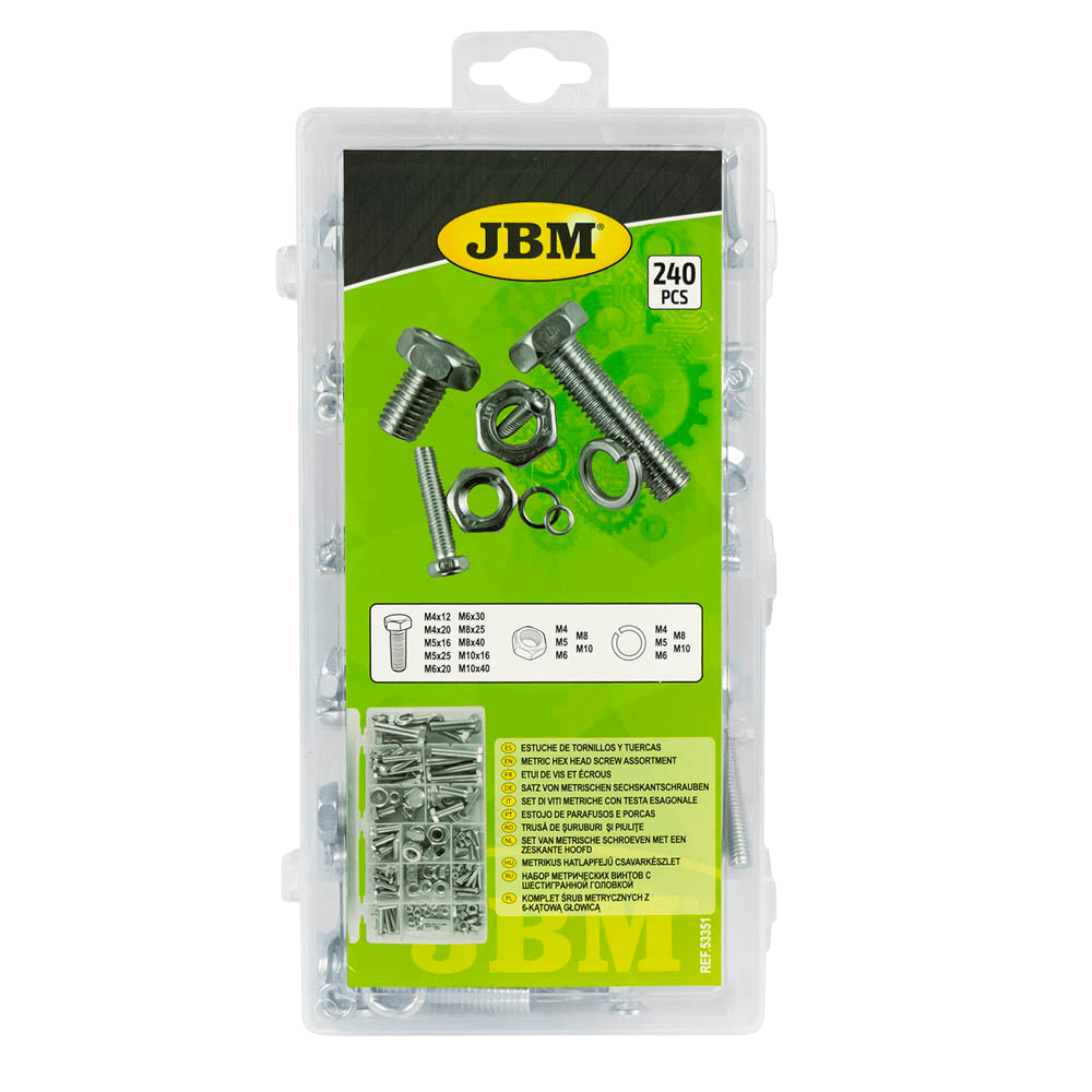 JBM Étui De Vis Et Écrous