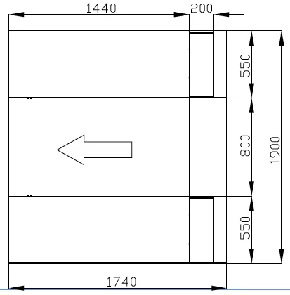 Wolf WKS3550 – Pont ciseaux encastrable 3,5 T