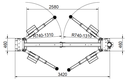 Wolf WL240NG – Pont 2 colonnes électro‑hydraulique