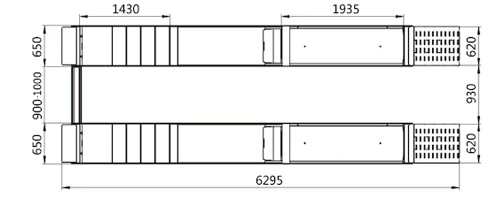 Wolf  WLS554NG – Pont ciseaux 5 500 kg pour APK et Géométrie