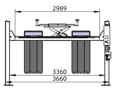 Wolf WL466XL – Pont 4 colonnes 6,5 T