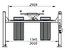 Wolf WL466XL – Pont 4 colonnes 6,5 T