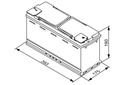Batterie start/stop 105Ah/ 950A - Start/Stop