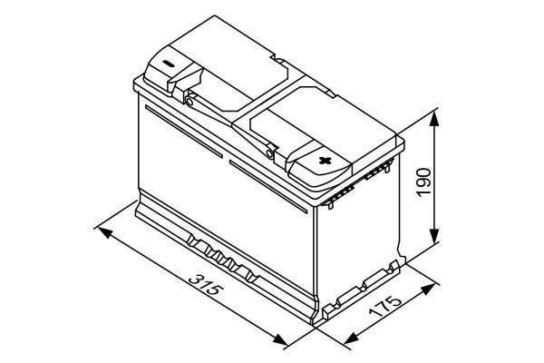 Standard Batterie Bosch 80Ah/ 740A