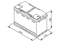 Batterie Bosch start/stop 80Ah/ 800A