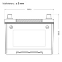 Batterie Asia 100ah/730a
