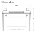 Batterie Asia 9 100ah/730a