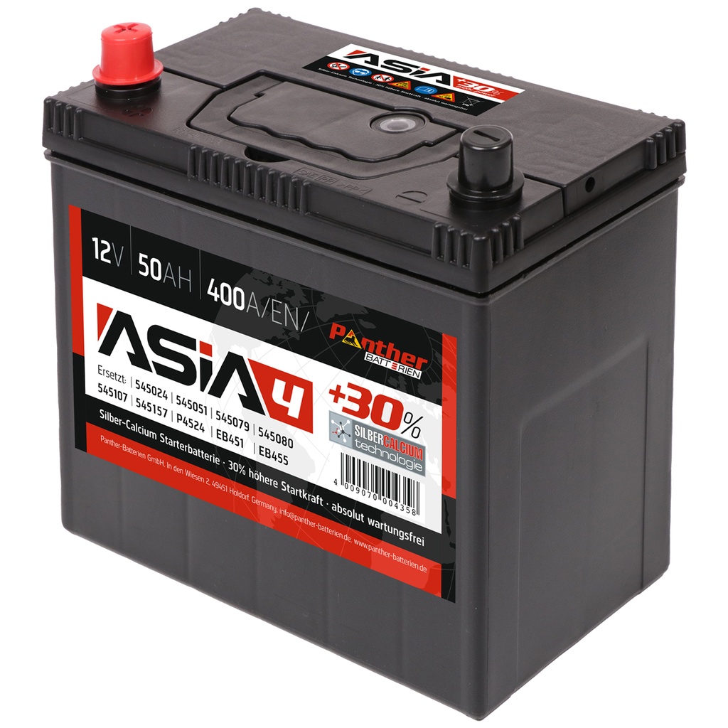 Batterie Asia 4 50ah/400a