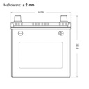 Batterie Asia 1 40ah/350a