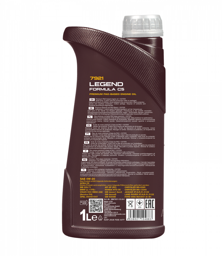 Mannol 0W-20 Legend Formula C5