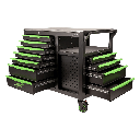 JBM Chariot À Outils À 7 Tiroirs Frontaux Et 4 Tiroirs Latéraux