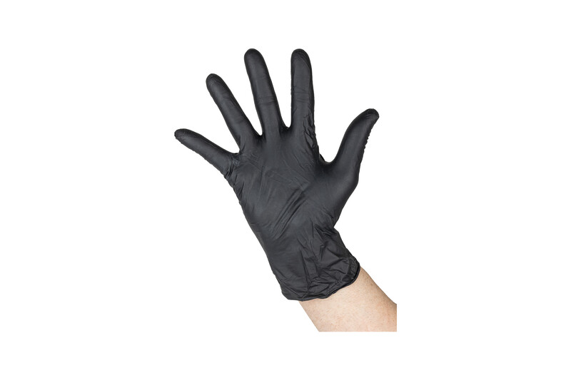 Gerko gants nitril noir M.  100p.