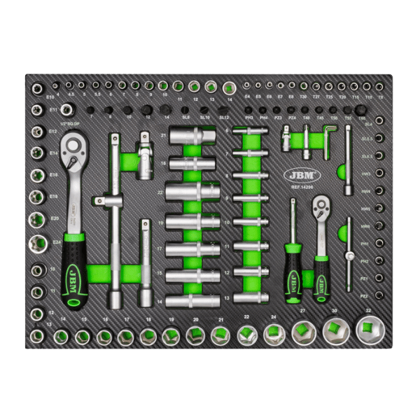JBM Jeu De 4 Modules Eva Carbone Pour Outils