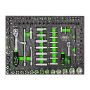 JBM Jeu De 4 Modules Eva Carbone Pour Outils