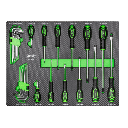 JBM Jeu De 4 Modules Eva Carbone Pour Outils