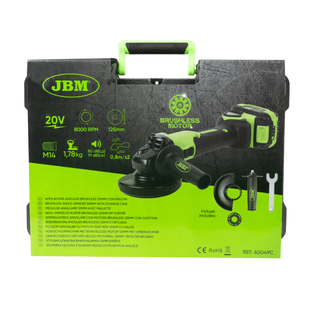 JBM Meuleuse Angulaire 125mm Avec Mallette