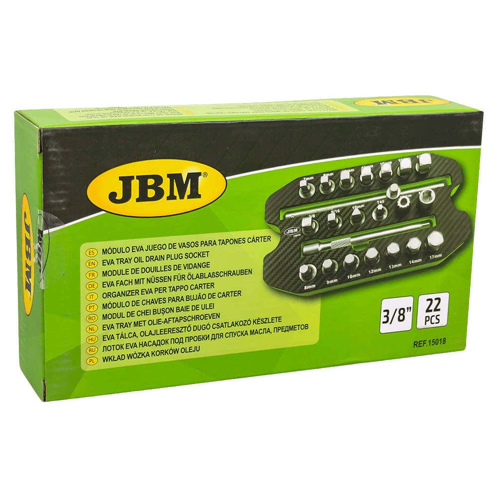 JBM Module De Douilles De Vidange 22pcs