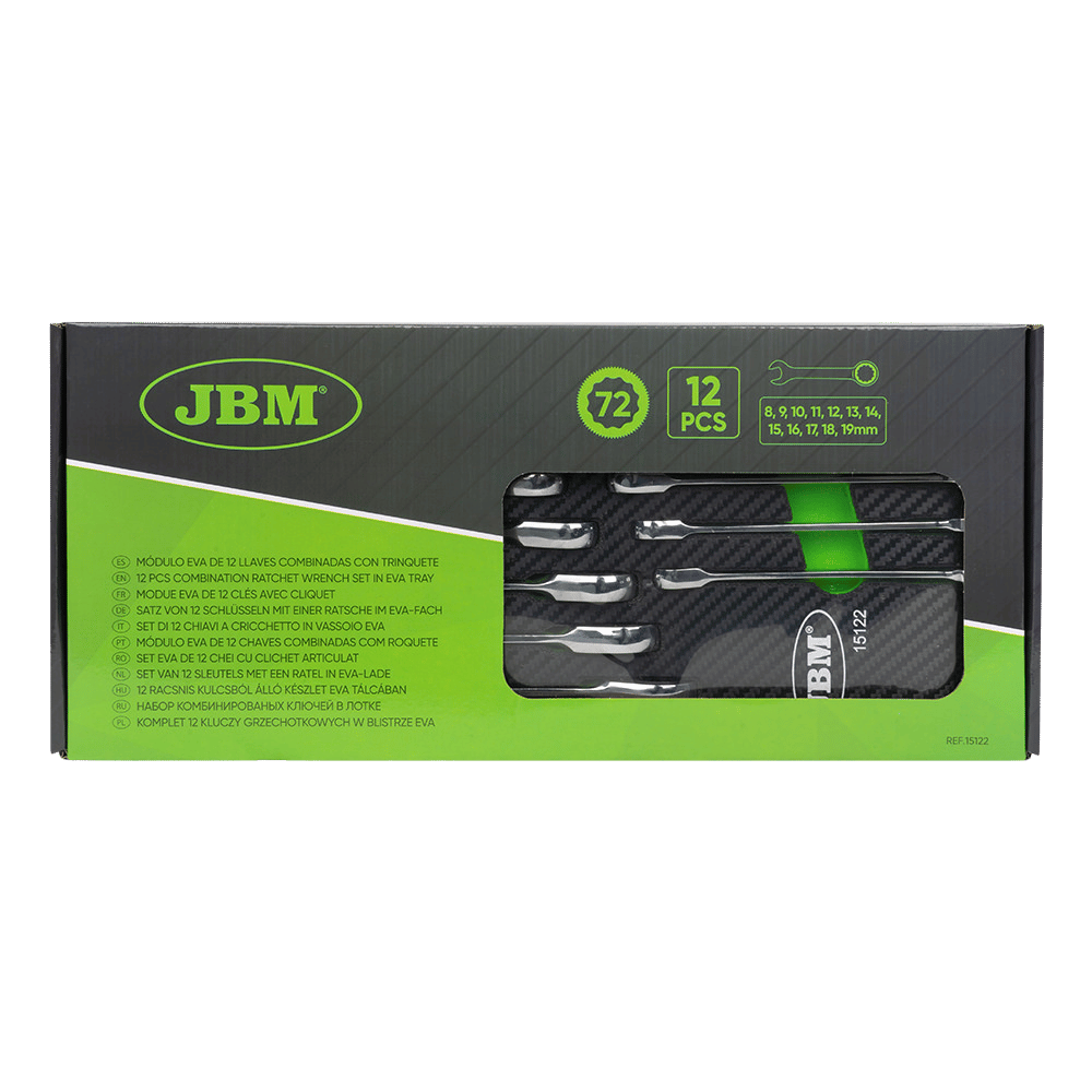 JBM Module Eva Carbone De 12 Clés Avec Cliquet