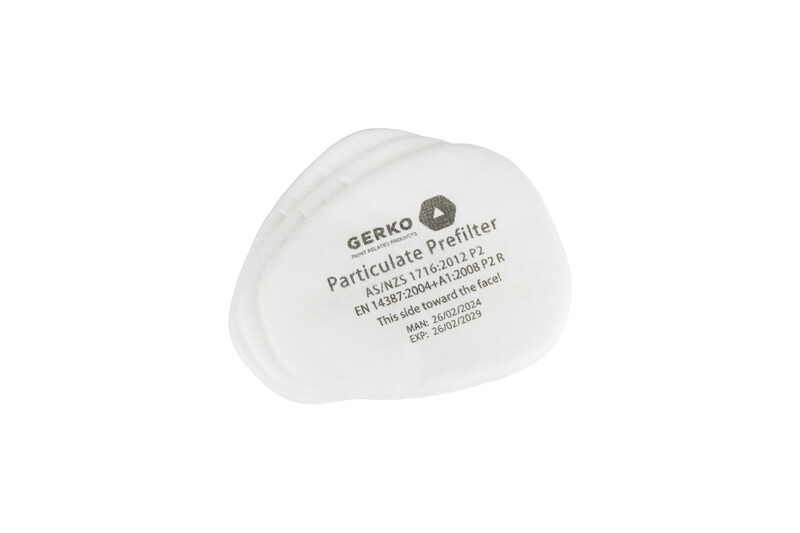 Gerko dust pre-filter P2 pour masque de pistolage 10p.