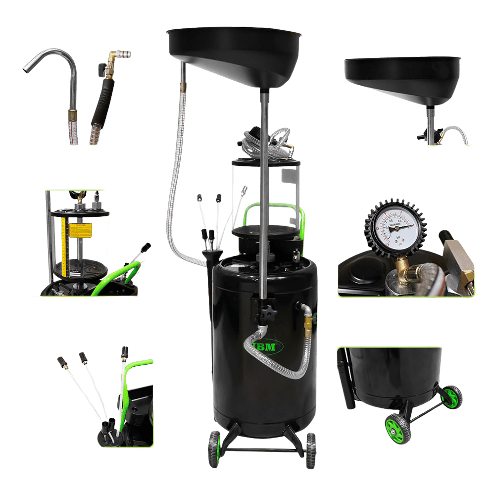 JBM Récupérateur D’Huile 90l Avec Système D’Aspiration