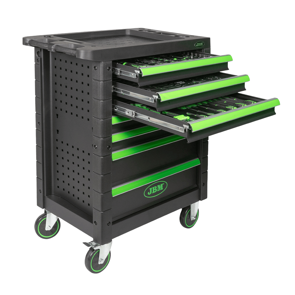 JBM Servante D'Outils 7 Tiroirs - Vert