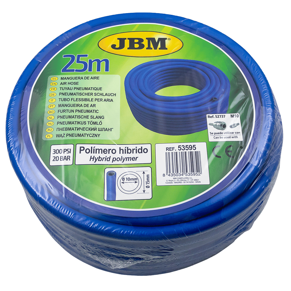 JBM Tuyau Pneumatique 10mm - 25 M