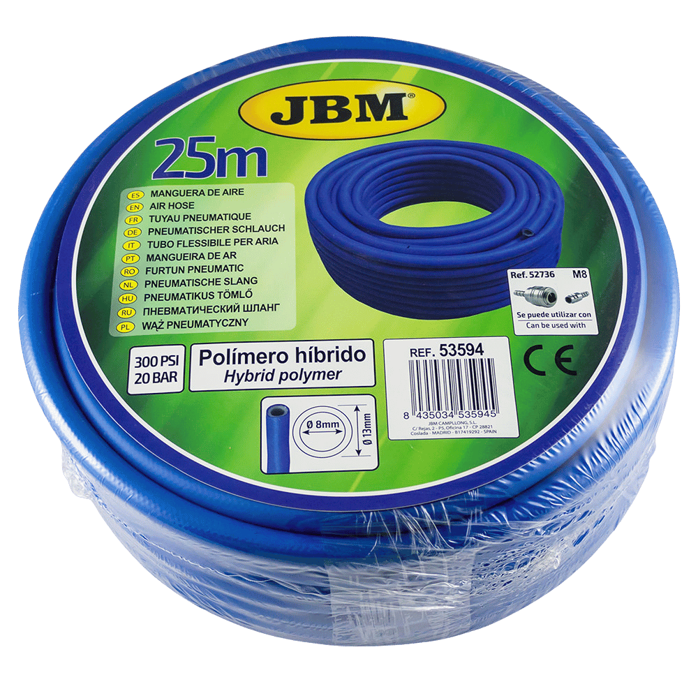 JBM Tuyau Pneumatique 8mm - 25 M