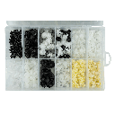 JBM Étui Clips En Plastique Pour Peugeot / Citroen 345 Pcs