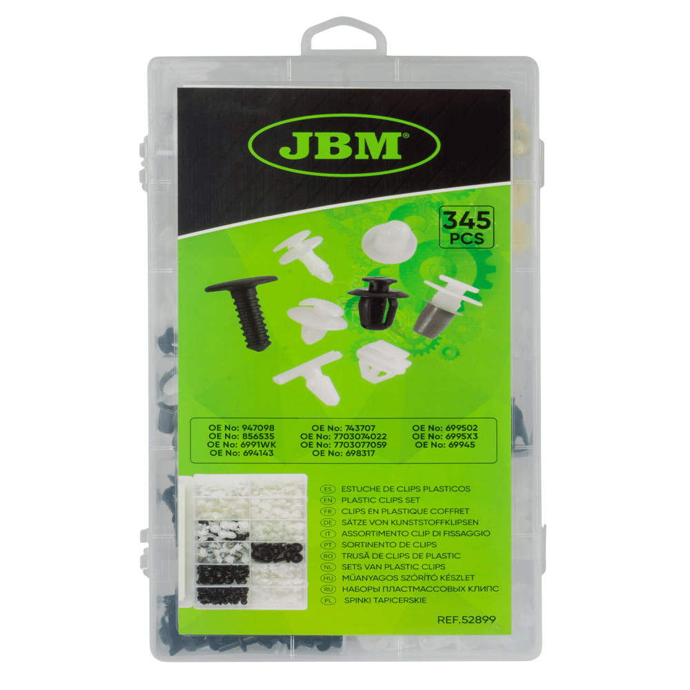 JBM Étui Clips En Plastique Pour Peugeot / Citroen 345 Pcs
