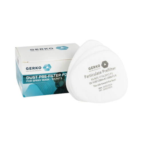 Gerko dust pre-filter P2 pour masque de pistolage 10p.