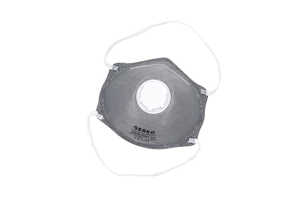 Gerko masque anti-poussière carbon FFP2 avec valve 15p.