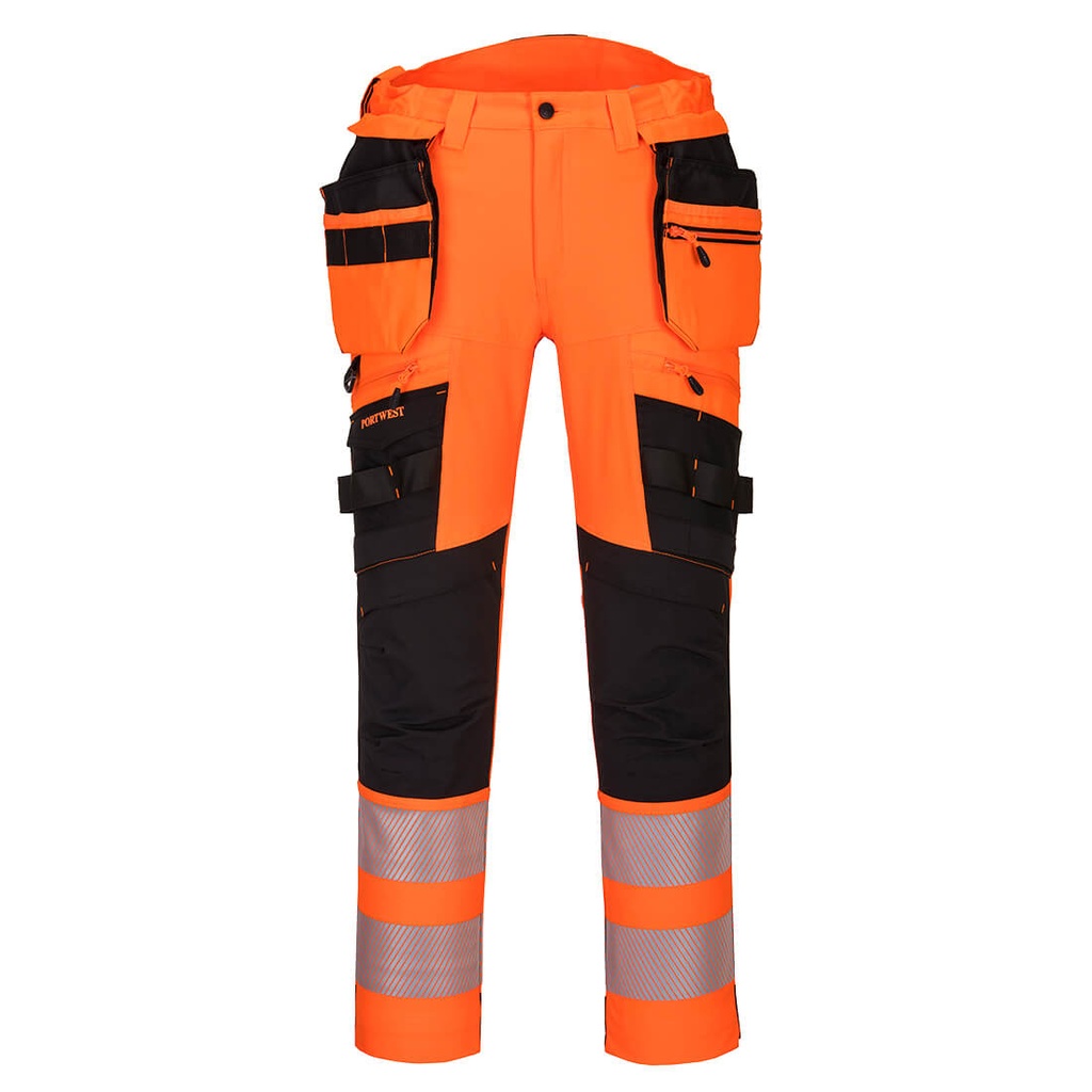 Portwest DX442 - Pantalon DX4 haute-Visibilité avec poches flottantes démontables