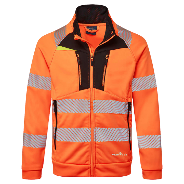 Portwest DX477 - Sweat zippé à col cheminée DX4 Hi-Vis