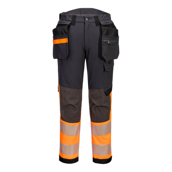 Portwest EV442 - Pantalon Stretch EV4 Haute-Visibilité Classe 1 avec Poches flottantes Démontables