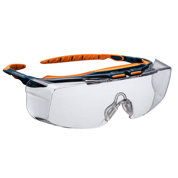 Portwest PS24 - Lunette de sécurité Peak OTG (anti-rayures et anti-buées)