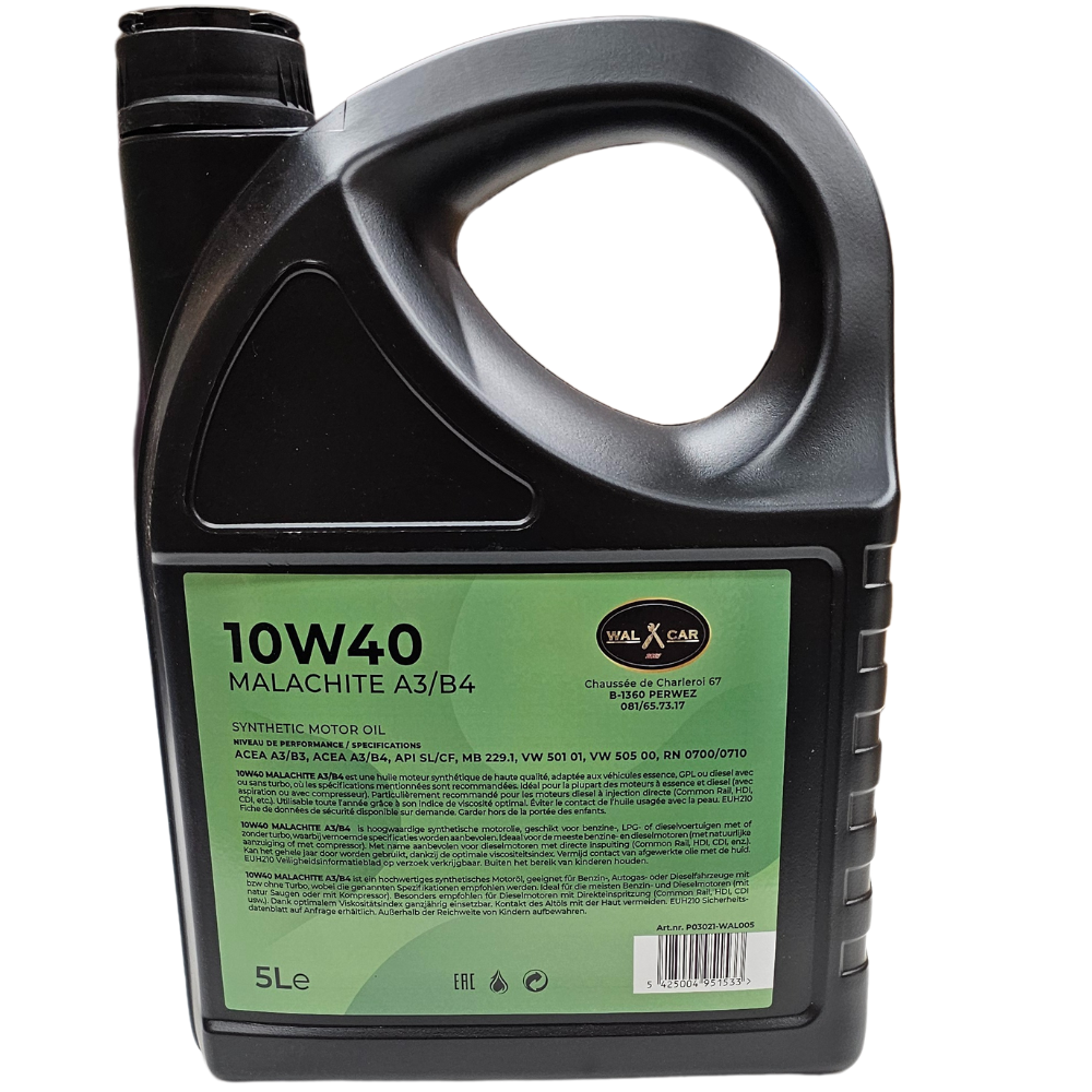 Wal-car 10W40 Malachite A3/B4