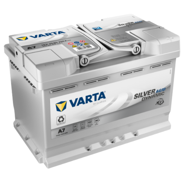 Varta Batterie A7 Start/Stop 70ah/760a