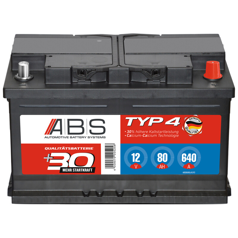 ABS Batterie Typ04 80ah/640a