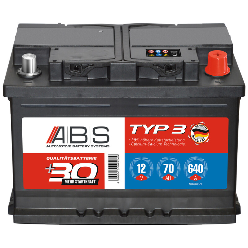 ABS Batterie Typ03 70ah/640a
