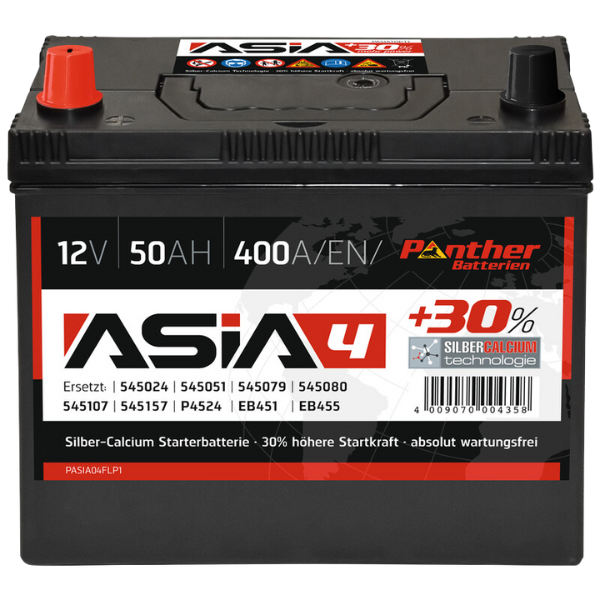 Asia 4 Batterie 50ah/400a