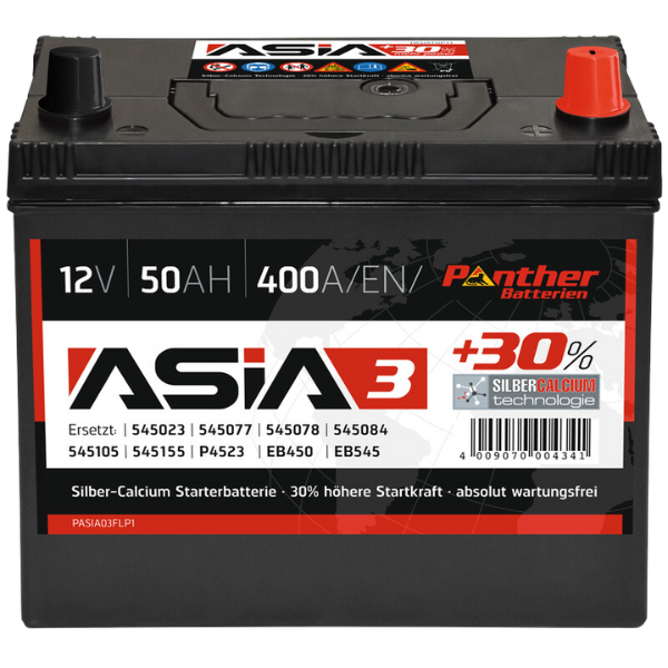 Asia 3 Batterie 50ah/400a