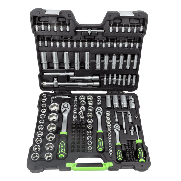 JBM Coffret À Outils De 179 Pièces Avec Douilles Hexagonales Zingué