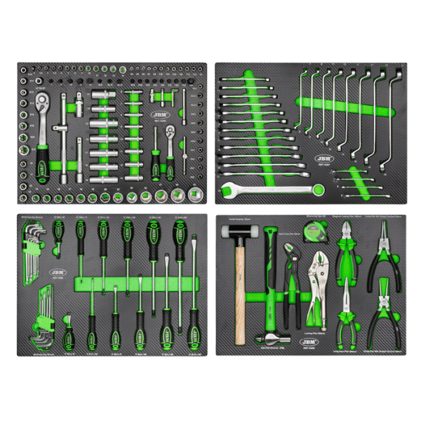 JBM Jeu De 4 Modules Eva Carbone Pour Outils