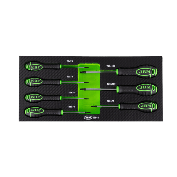 JBM Jeu De 7 Tournevis Torx Avec Eva Carbone Module